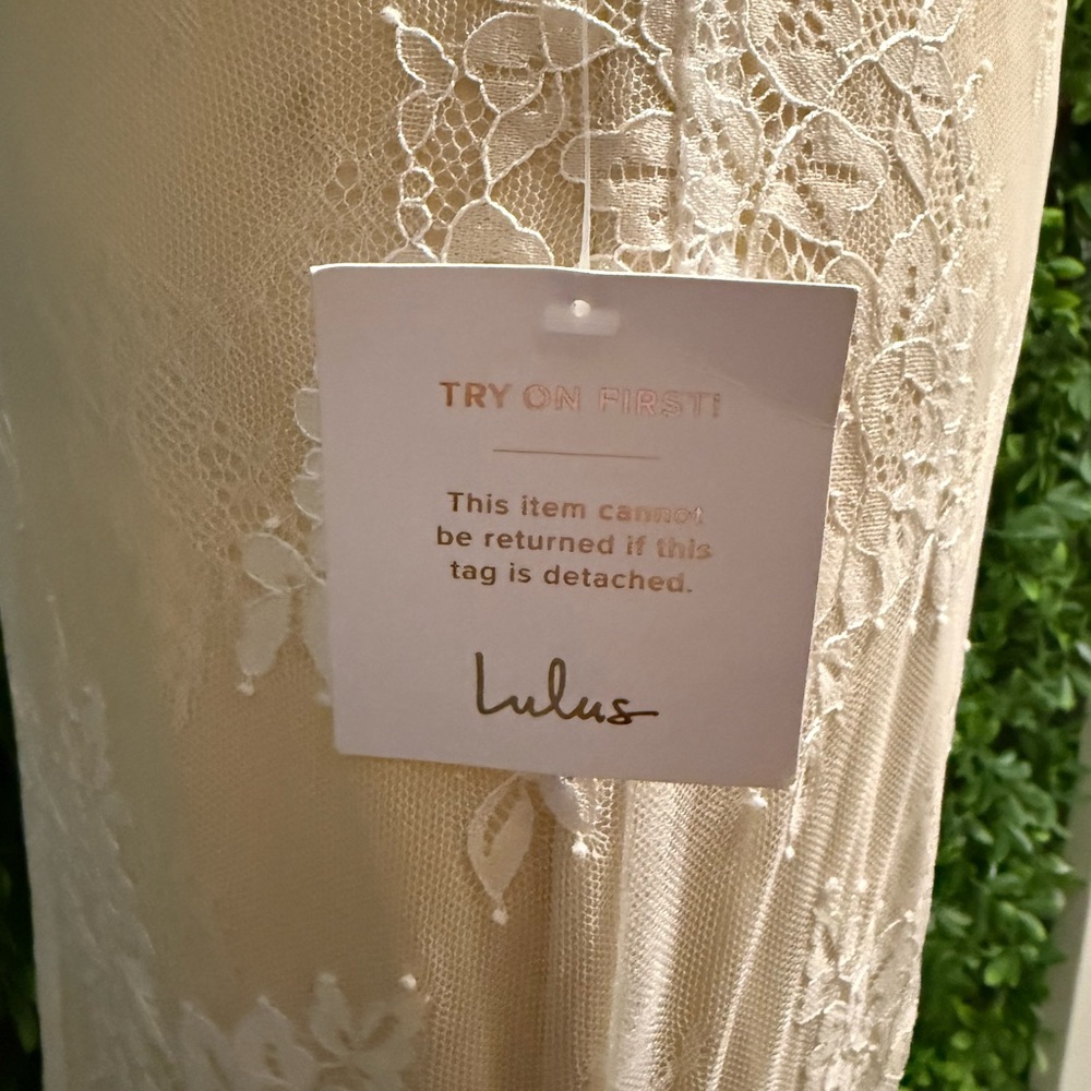 NWT- Moment of Elegance White Lace Strapless Mermaid Dress - Picture 15 of 16